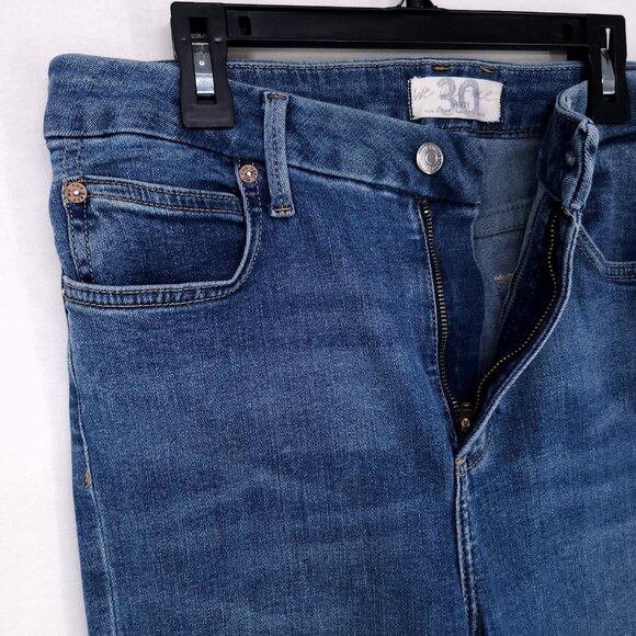Free People Jeans Women's Size 30 Blue Denim Skinny Leg Stretch Shaping - Picture 4 of 13
